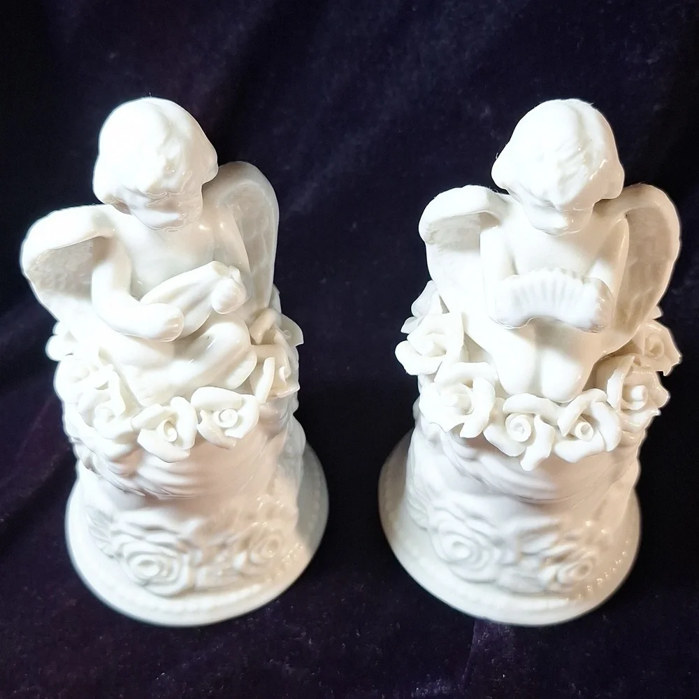 White porcelain Angel bells